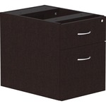 Lorell Essentials Series Box/File Hanging File Cabinet - 18.9" Height x 15.5" Width x 21.9" Depth Pedestal - Total Drawer(s): 2 - Finish: Espresso - Durable, Laminated, Built-in Hangrail, File Drawer, Central Locking, Adjustable Feet - 1 Each LLR18222
