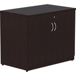 Lorell Essentials Series 2-Door Storage Cabinet - 29.5" Height x 36" Width x 22.5" Depth Cabinet, 0.7" Thickness Panel - 2 Door(s) - Material: Laminate - Finish: Espresso - 1 Each LLR18226