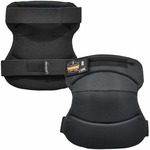 Ergodyne ProFlex 230HL Wide Soft Cap Knee Pads - Recommended for: Landscaping, Maintenance, Carpentry - Universal - Knee, Dust, Grime Protection - Hook & Loop Closure - Black - Abrasion Resistant, Comfortable, Durable, Light Duty, Anti-odor, Washable - 2  EGO18231