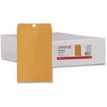 Universal Envelope - Clasp - #98 - 15" Width x 10" Length - 28 lb - Clasp/Gummed Flap - Brown Kraft - Kraft Paper - 100 / Box UNV35268