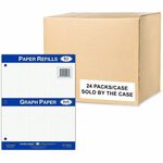 Roaring Spring Graph Filler Paper - 80 Sheets - 160 Pages - Printed - Both Side Ruling Surface - 3 Hole(s) - 15 lb Basis Weight - 56 g/m² Grammage - 11" x 8 1/2" Sheet Size - 0.30" Height x 8.5" Width x 11" Length - White Paper - 1 Carton ROA20097CS