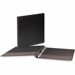Universal Slant D-Ring View Binder, 3 Rings, 0.5" Capacity, 11 x 8.5, Black - 1/2" Binder Capacity - Letter - 8 1/2" x 11" Sheet Size - 120 Sheet Capacity - 3 Ring - Fastener: Ring - Pocket: 2, Inside Front & Back - Polypropylene - Black - Non-stick - 1 E UNV20701