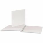 Universal Slant D-Ring View Binder, 3 Rings, 0.5" Capacity, 11 x 8.5, White - 1/2" Binder Capacity - Letter - 8 1/2" x 11" Sheet Size - 120 Sheet Capacity - 3 Ring - Fastener: Ring - Pocket: 2, Inside Front & Back - Polypropylene - White - Non-stick - 1 E UNV20702