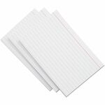 Universal Ruled Index Cards, 5 x 8, White, 100/Pack - 5" Width x 8" LengthRecycled - Ruled - 100 / Pack UNV47250