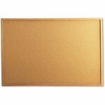 Universal Bulletin Board - 24" Board Height x 36" Board Width - Tan Natural Cork Surface - Self-healing, Corner, Durable - Oak Wood Frame - 1 Each UNV43603