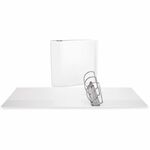 Universal Slant D-Ring View Binder, 3 Rings, 5" Capacity, 11 x 8.5, White - 5" Binder Capacity - Letter - 8 1/2" x 11" Sheet Size - 950 Sheet Capacity - 3 Ring - Fastener: Ring - Pocket: 2, Inside Front & Back - Polypropylene - White - Non-stick - 1 Each UNV20997