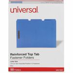 Universal 1/3 Tab Cut Letter Recycled Classification Folder - 8 1/2" x 11" - 3/4" Expansion - 2 Fastener - 2" Fastener Capacity - Top Tab Location - Assorted Tab Position - Blue - 10% Recycled - 50 / Box UNV13521