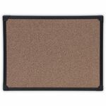 Universal Bulletin Board - 17.71" Board Height x 23.62" Board Width x 0.47" Board Depth - Brown Rubber, Cork Surface - Durable, Sleek Style, Heavy Duty, Sturdy - Black Aluminum Frame - 1 Each UNV43021