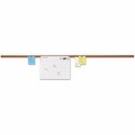 Universal Cork Board - 1" Board Height x 48" Board Width - Brown Cork Surface - Self-healing, Easy Installation - Silver Aluminum Frame - 1" Height x 48" Width - 1 Each UNV43448