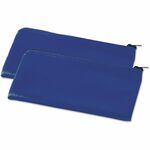 Universal Carrying Case (Wallet) Cash - Blue - Faux Leather Polyurethane Body - 6" Height x 11" Width - 2 Pack UNV69020