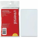 Universal Laminating Pouch - Sheet Size Supported: Index Card 5" Width x 3" Length - Laminating Pouch/Sheet Size: 5.50" Width x 5 mil Thickness - Matte - for Document, Sign, ID Card, Photo, Tag, Index Card - Temperature Resistant, Liquid Resistant - Clear UNV84679