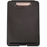 Universal Storage Clipboard - 0.50" Clip Capacity - 8 1/2" x 11" Sheet Size - Plastic - Black - 1 Each UNV40318