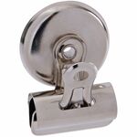 Universal Bulldog Magnetic Clips, Small, Nickel, 18/Pack - Small - 1.2" Width - 0.25" Size Capacity - Nickel - Nickel Plated Steel - 18 / Pack UNV31260