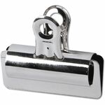 Universal Bulldog Clips, Large, Nickel, 12/Pack - Large - 2.6" Width - 0.88" Size Capacity - Nickel - Nickel Plated Steel - 12 / Pack UNV31265
