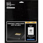 Avery&reg; PermaTrack Tamper-Evident Asset Tag Labels, 3/4" x 1-1/2" , 320 Asset Tags - Waterproof - 3/4" Widthss x 1 1/2" Length - Permanent Adhesive - Rectangle - Laser - White - Film - 40 / Sheet - 40 Total Sheets - 320 Total Label(s) - 320/Pack - 1 Ca AVE60528
