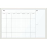 U Brands Magnetic Dry Erase Calendar - 20" (1.7 ft) Width x 30" (2.5 ft) Height - White Painted Steel Surface - White Wood Frame - Rectangle - Horizontal - Magnetic - Assembly Required - 1 Each UBR2075U0001