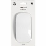 U Brands Classic Magnetic Eraser - White - Rectangle - Felt - 1 Each - Magnetic, Contoured UBR581U0416