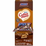 Coffee mate Snickers Nondairy Liquid Creamer Singles - Snickers Flavor - 0.38 fl oz (11 mL) - 50 Serving - 50 / Box NES61425