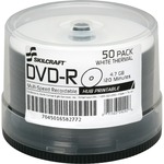 SKILCRAFT&reg; DVD Recordable Media - DVD-R - 16x - 4.70 GB - 50 - TAA Compliant - 120mm - Printable - Laser Print Technology - 2 Hour Maximum Recording Time NSN6582772