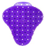 Diversey ekcoscreen Anti-splash Urinal Screen - Lasts upto 60 Days - Anti-splash, Odor Neutralizer, Anti-bacterial, Flexible, Recyclable, Biodegradeable - 12 / Carton - Purple DVOEKS1P12
