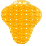 Diversey ekcoscreen Anti-splash Urinal Screen - Lasts upto 60 Days - Anti-splash, Odor Neutralizer, Anti-bacterial, Flexible, Recyclable, Biodegradeable - 12 / Carton - Orange DVOEKS13C12