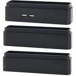 DAC&reg; Stax MP-232 Monitor Riser Block Kit with 2 USB Charging Ports - 6" Width x 1.50" Depth x 1.50" Height - Adjustable, Stackable, Adjustable Height - 3 / Kit DTA02270