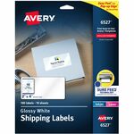 Avery Shipping Labels, Glossy White, 2" x 4" , 100 Total (6527) - 2" Height x 4" Width - Permanent Adhesive - Rectangle - Laser, Inkjet - Glossy - White - Paper - 10 / Sheet - 10 Total Sheets - 100 Total Label(s) - Permanent Adhesive, Peel & Stick, P AVE06527
