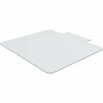 lorell glass chair mat with lip