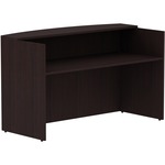 Lorell Essentials Series Front Reception Desk - 42.5" Height x 72" Width x 36" Depth Desk, 1" Thickness Top - Finish: Espresso Laminate - 1 Each LLR18264