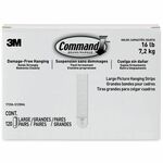 Command Damage-Free Picture Hanging Strips, Large, 5-5/8" x 5-3/16" , Pack Of 120 Strips - x 5.6" Length - for Pictures, Decoration - Foam - White - 4 / Pack MMM17206S120NA