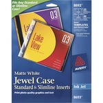 Avery&reg; Jewel Case Insert - Matte - Print-to-the-edge - White - 200/Pack - 5 / Carton AVE08693