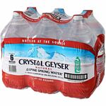 Crystal Geyser Natural Alpine Spring Water - Ready-to-Drink - 128.16 fl oz (3.79 L) - 6/Carton - 6 / Carton CGW12514