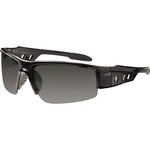 Ergodyne Dagr AF Smoke Safety Glasses - Recommended for: Sport, Shooting, Boating, Hunting, Fishing, Skiing, Construction, Landscaping, Carpentry - UVA, UVB, UVC, Debris, Dust, Fog Protection - Smoke Lens - Black Frame - Scratch Resistant, Durable, Non-sl EGO52033