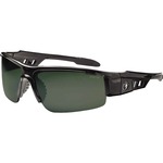 Ergodyne Dagr PZ G15 Lens Safety Glasses - Recommended for: Sport, Shooting, Boating, Hunting, Fishing, Skiing, Construction, Landscaping, Carpentry - UVA, UVB, UVC, Debris, Dust Protection - Black Frame - Scratch Resistant, Durable, Non-slip, Sweat Resis EGO52071