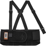 Ergodyne ProFlex 1625 Elastic Back Support Brace - 34" to 38" Waist Size - Black - Elastic, Polypropylene, Rubber - 1 Each EGO11114