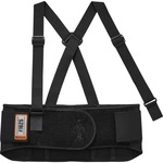Ergodyne ProFlex 1625 Elastic Back Support Brace - 42" to 46" Waist Size - Black - Elastic, Polypropylene, Rubber - 1 Each EGO11116