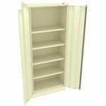 Tennsco Standard-Size Storage Cabinet - 30" Width x 15" Depth x 72" Height - 4 x Shelf(ves) - Standard Door(s) - Welded, Reinforced Door, Heavy Duty, Hinged Door, Locking System, Ventilated, Locking Handle, Adjustable Shelf, Locking Door - Champagne, Putt TNN7215CPY
