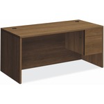 HON H10583R Pedestal Desk - 29.5" Height x 66" Width x 30" Depth - Total Drawer(s): 2Right Side - Finish: Pinnacle, Laminate - Long Lasting, Drawer Glide, Modesty Panel, Grommet, Cord Management - For Workstation, Supplies, Document - 1 Each HON10583RPINC