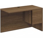 HON H10515R Return - 29.5" Height x 48" Width x 24" Depth - Total Drawer(s): 2 - Flat Edge - Finish: Pinnacle, Laminate - Drawer Glide, Ball Bearing Glide, Modesty Panel, Lockable Drawer, Key Lock, Grommet, Cord Management, Leveling Glide, Built-in Hangra HON10515RPINC