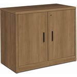 HON H105291 Storage Cabinet - 29.5" Height x 36" Width x 20" Depth - Total Drawer(s): 2 - 2 Door(s) - Finish: Pinnacle, Laminate - Adjustable Shelf, Hinged, Lockable, Leveling Glide - For Workstation - 1 Each HON105291PINC