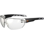 Ergodyne VALI In/Outdoor Lens Matte Frameless Safety Glasses / Sunglasses - Recommended for: Indoor/Outdoor - Eye Protection - Matte Black - Anti-fog, Anti-scratch, UV Resistant, Lightweight, Impact Resistant, Non-Slip Temple, Rubber Tipped Temples, Frame EGO59280