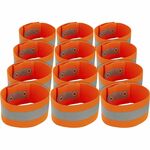Ergodyne 8001 Arm/Leg Band - Adjustable - Large (L)/Extra Large (XL) - Snap Attachment - 0.3" Height x 2" Width x 6.5" Length - Orange - Elastic, Knit - 12 / Carton EGO29012