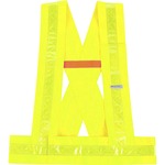 Ergodyne 8140BA Type O Class 1 Breakaway Sash - Medium/Large - Polyester - Lime - Pocket, Reflective - 1 Each EGO27014