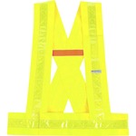 Ergodyne 8140BA Type O Class 1 Breakaway Sash - Xtra Large/2-Xtra Large - Polyester - Lime - Pocket, Reflective - 1 Each EGO27015
