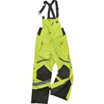 Ergodyne 8928 Class E Insulated Bibs - Bib Overall - Large - Lime - Polyurethane, 300D Oxford Polyester EGO25524