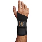 Ergodyne ProFlex 675 Ambidextrous Double Strap Wrist Support - Black - Neoprene - 1 Each EGO16623