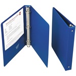 SKILCRAFT Loose-leaf 3-Ring Binder - 1" Binder Capacity - Letter - 8 1/2" x 11" Sheet Size - Fastener(s): 3 x Ring - Pocket(s): Internal - Blue - Recycled - 1 Each NSN4098646
