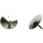 SKILCRAFT Thumbtack - Silver - Steel - 100 / Box NSN2726887