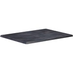 Holland Bar Stools Table Top - Black Steel Rectangle Top - 1 Each HBCOD3048BLKSTL
