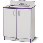 Rainbow Accents Culinary Creations Kitchen Sink - Purple - 1 Each - Purple, Gray, Chrome - Wood JNT2408JCWW004